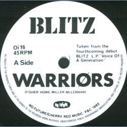 Warrirs b/w Youth - 1982 UK pressed 2-track 7" Single