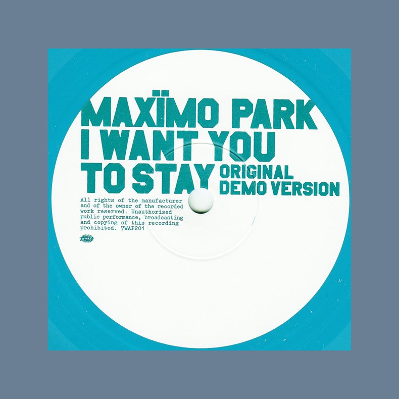 I Want You To Stay - 2005 UK pressed 2-track 'Part 1' Turquoise vinyl 7" Single