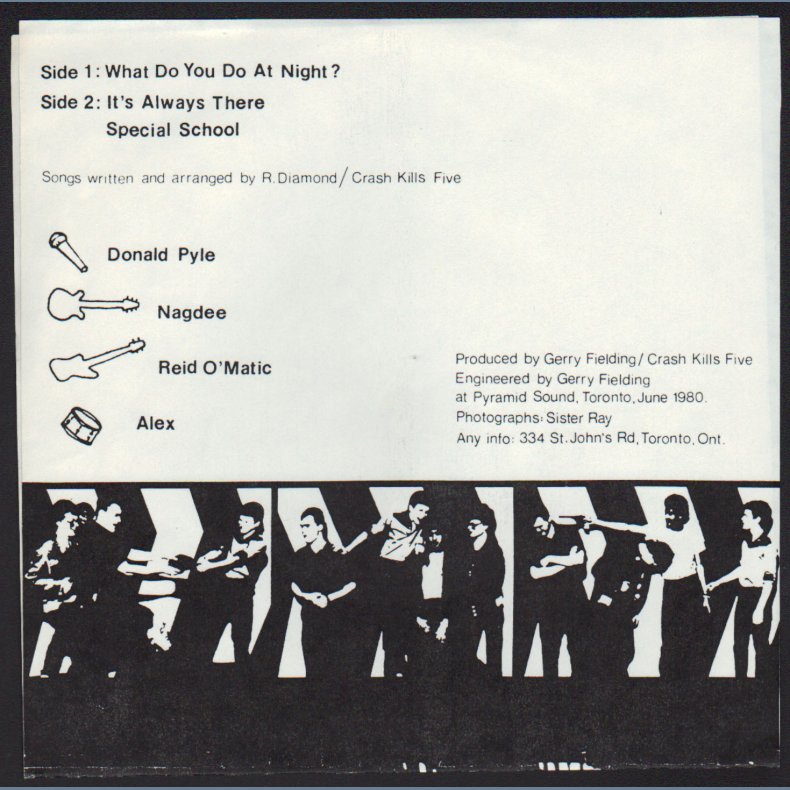 What Do You Do At Night? - 1980 Canadian pressed 3-track 7" EP