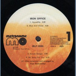 Iron Office - Original 1976 UK Pressed 8-track LP