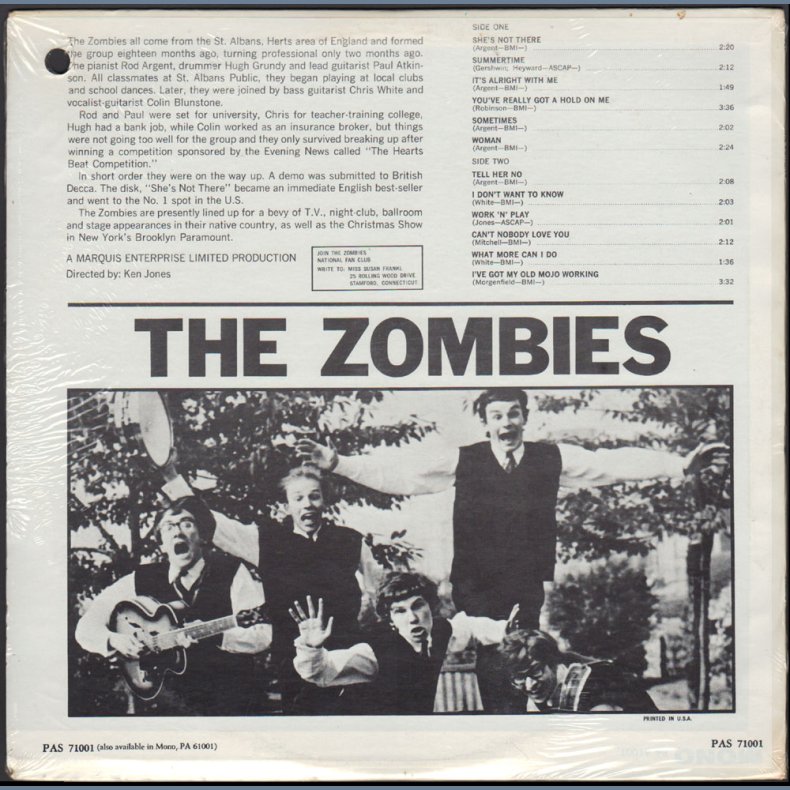 Zombies - Original 1965 US Stereo 12-track LP