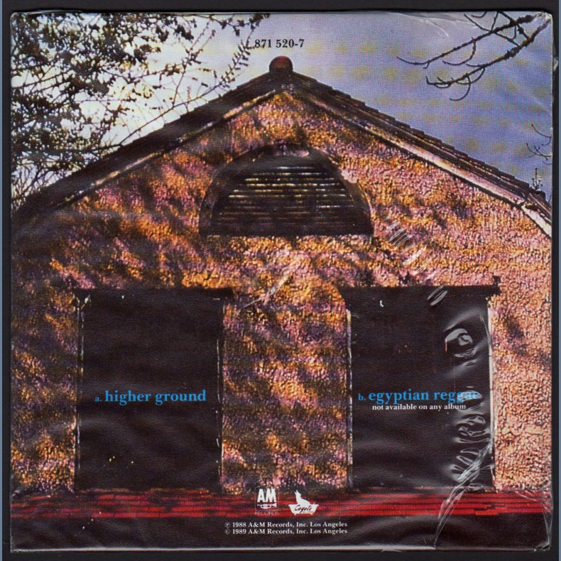 Higher Ground b/w Egyptian Reggae - 1989 USA pressed 2-track promotional 7" Single
