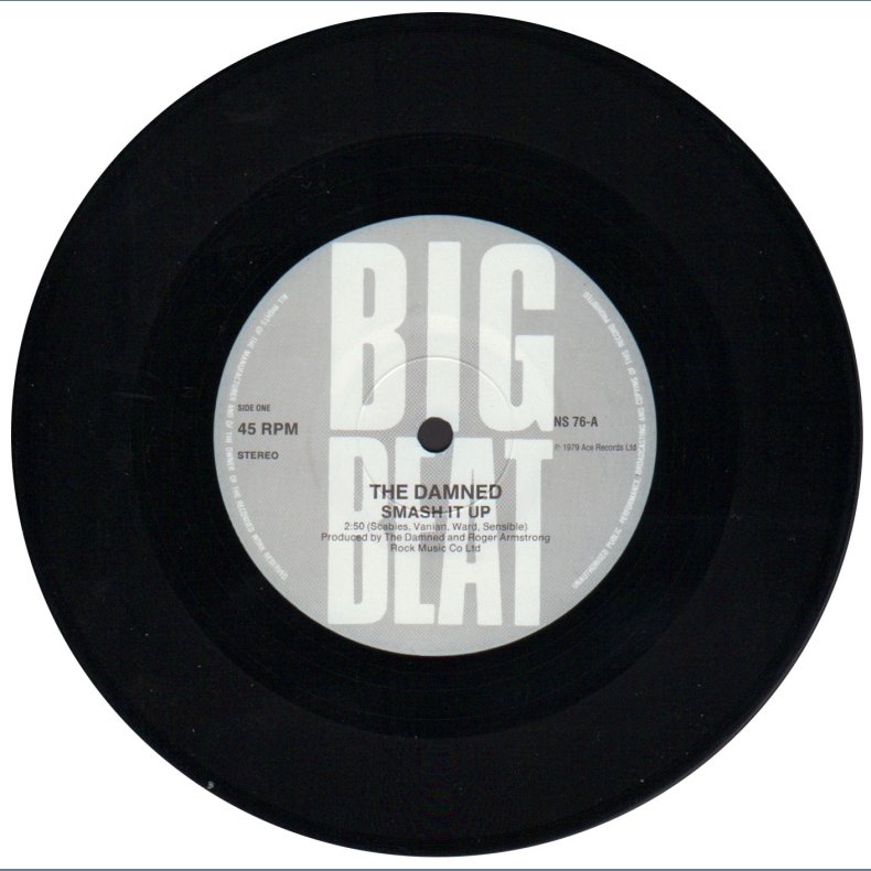 Smash It Up b/w Burglar - 1985 UK 2nd pressing 2-track 7" Single