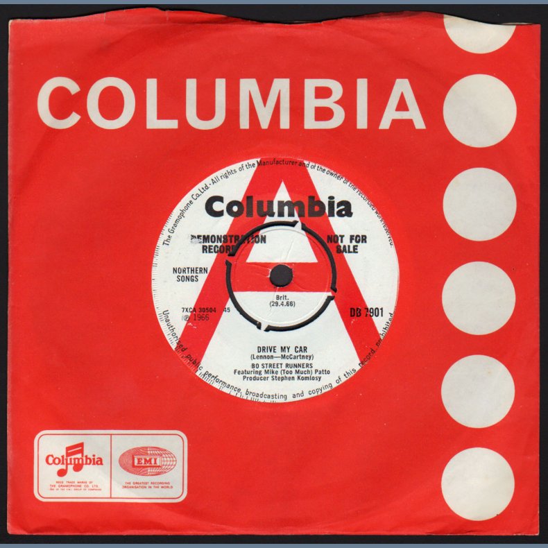 Drive My Car/So Very Woman - Original 1966 Promotional Issue 2-track 7" Single