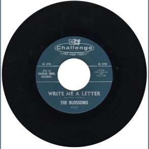 Hard To Get b/w Write Me A Letter - Original 1962 US Challenge Label 2-track 7