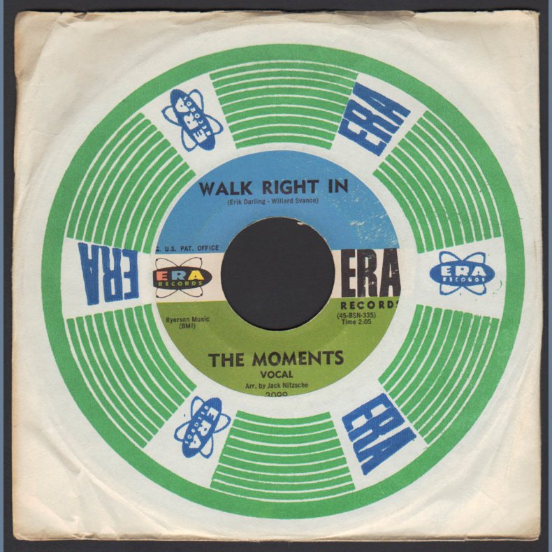 Walk Right In (Vocal) b/w Walk Right In (Instrumental) - Original ERA label 2-track 7" Single