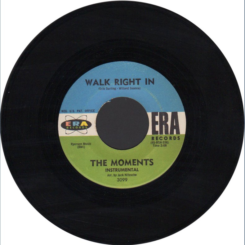 Walk Right In (Vocal) b/w Walk Right In (Instrumental) - Original ERA label 2-track 7" Single