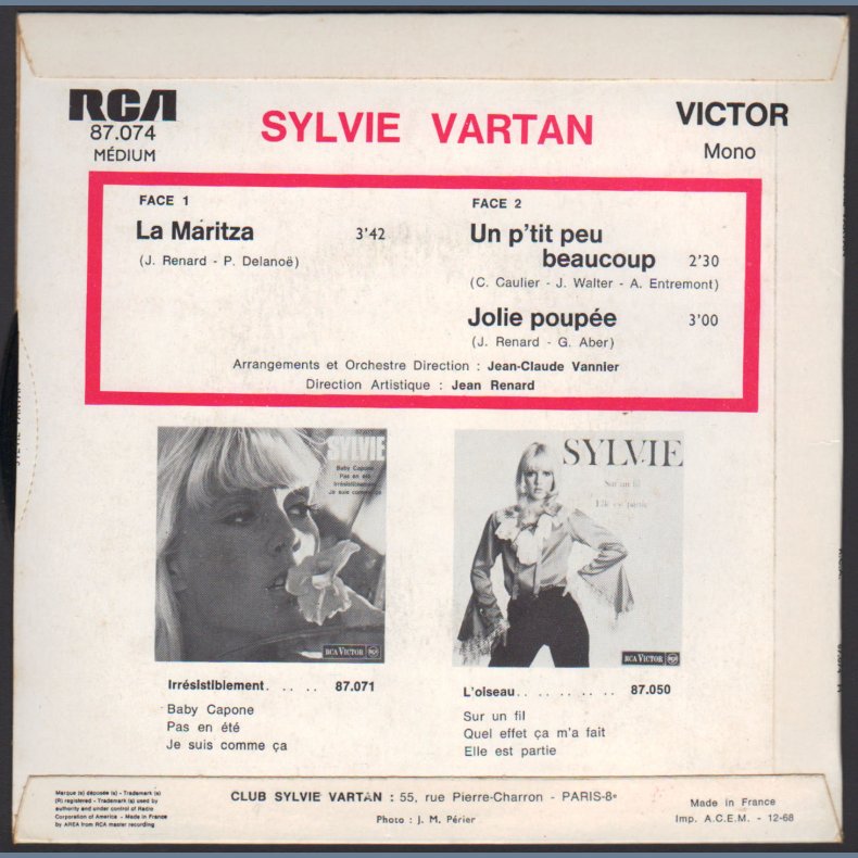 La Maritza - 1968 French pressed 3-track 7" EP