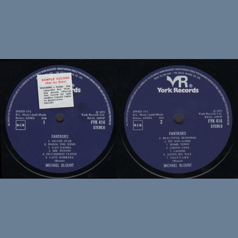 Fantasies - Original 1972 UK 12-track Vinyl LP - Promotional Copy