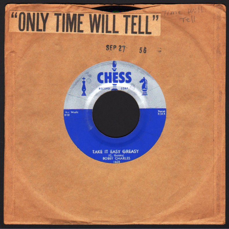 Time Will Tell b/w Take It Easy Greasy - Original 1956 Chess label 2-track 7" Single