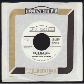 Night Time Girl b/w Lifetime - Original 1966 Promotional Issue 2-track 7