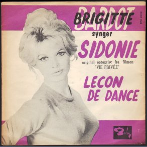 Sidonie b/w Lecon de Danse  - Original 1962 Danish 2-track 7