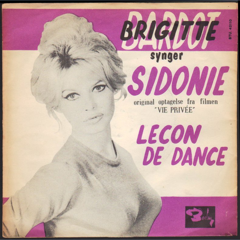 Sidonie b/w Lecon de Danse  - Original 1962 Danish 2-track 7" Single Incl. Picture Sleeve