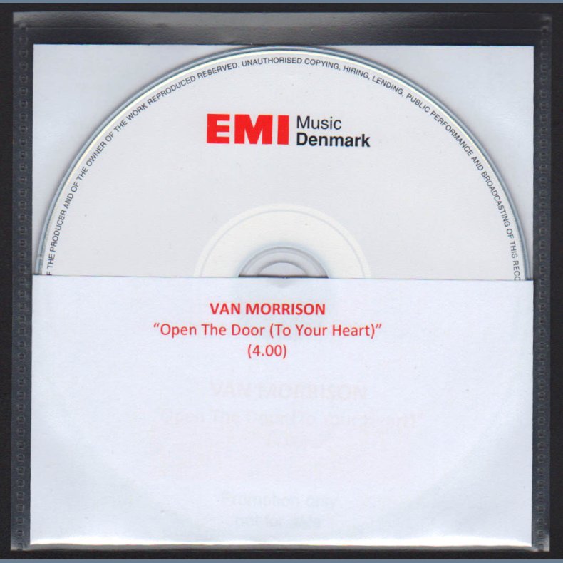 Open The Door (To Your Heart) - 2012 EMI Music Denmark 1-track Promotional CD Acetate