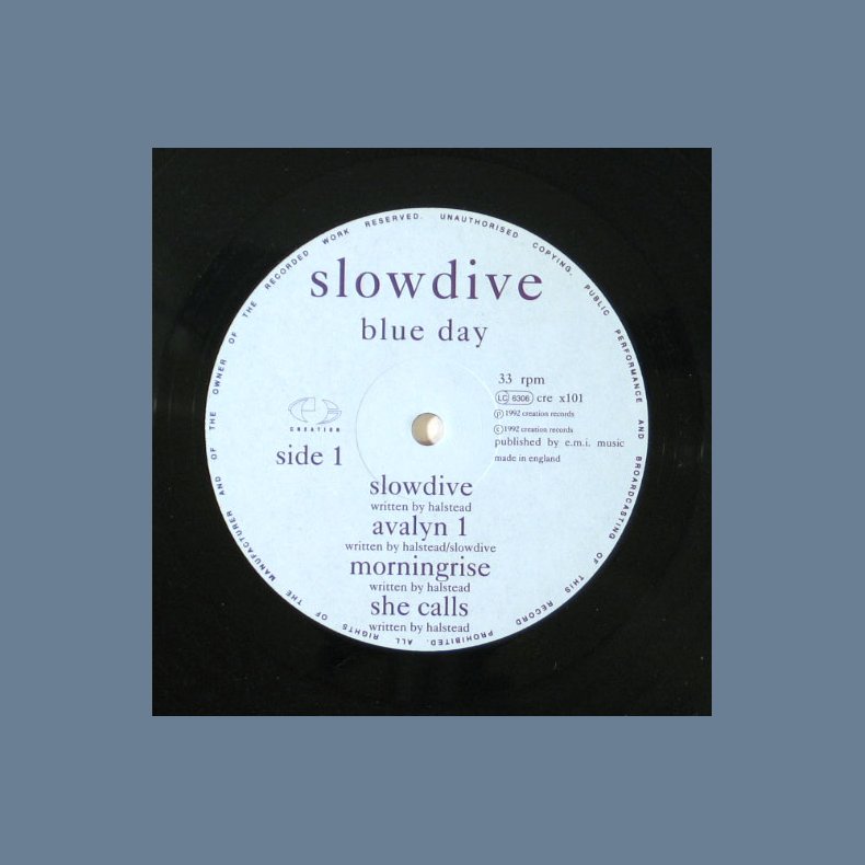 Blue Day - Original 1992 UK Creation label 7-track LP