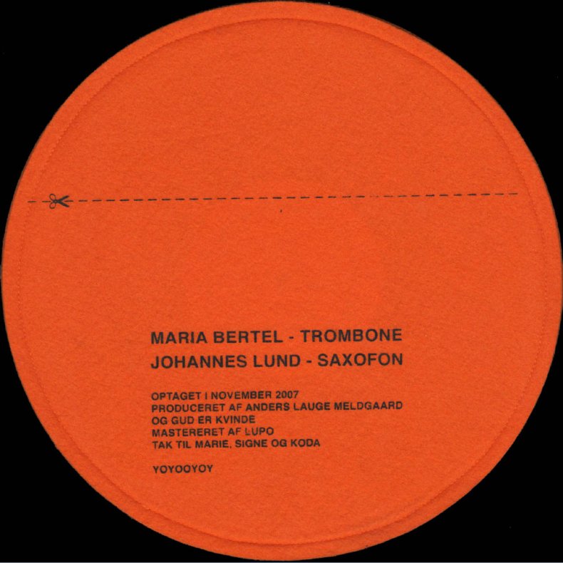 Gud Er Kvinde - 2008 Danish Yoyooyoy label 8-track 10" Album - Orange Cover