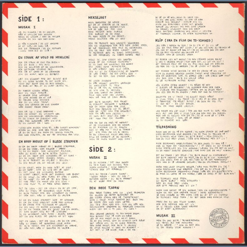 Musak - Original 1973 Danish 9-track LP incl. Insert