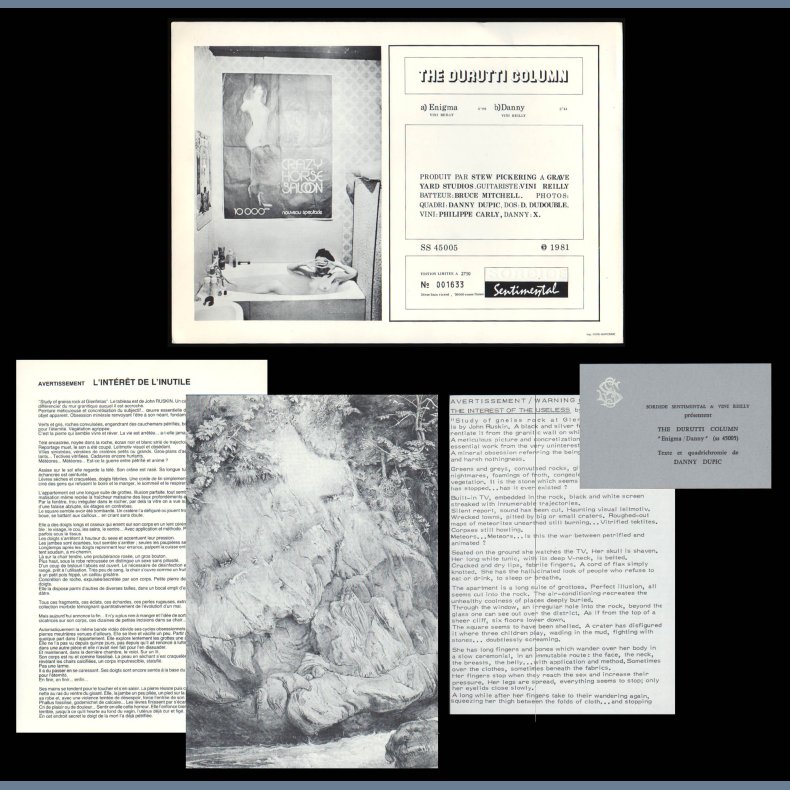 Enigma b/w Danny - Original 1981 French 2-track 7" Single