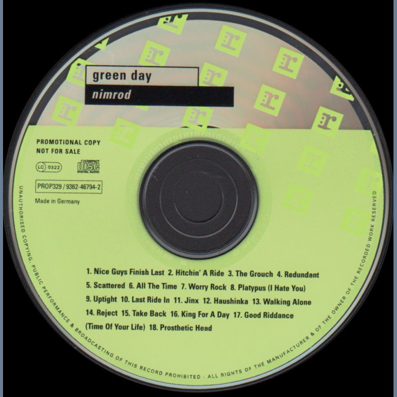 Nimrod - 1997 German pressed 18-track numbered, promotional issue CD