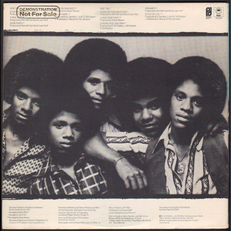 The Jacksons - Original 1976 US 10-track LP - Autographed