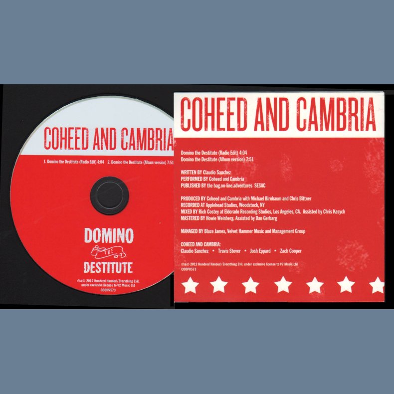 Domino The Destitute - 2012 UK pressed 2-track Promotional Issue CD-Single