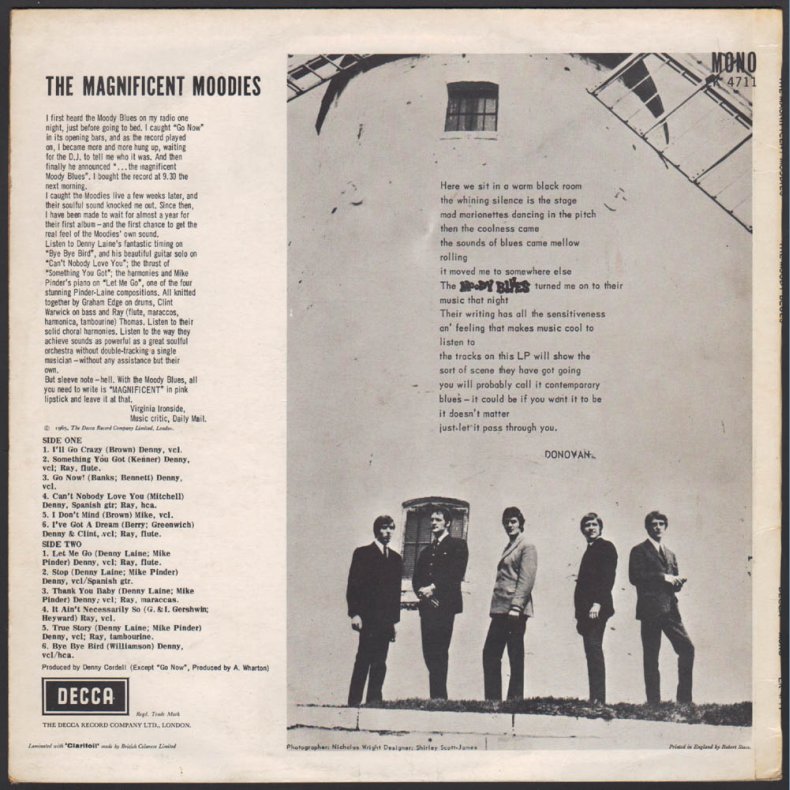 The Magnificent Moodies - Original UK 1st Issue LP - Red and Silver Unboxed Labels
