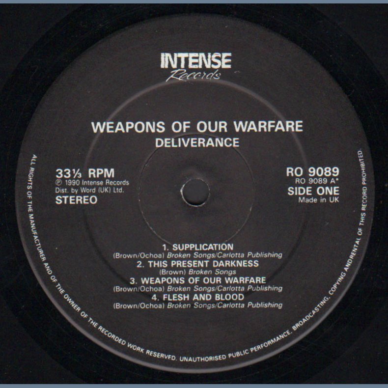 Weapons Of Our Warfare - Original 1990 UK 10-track LP