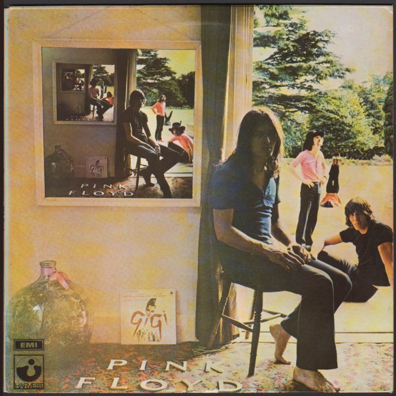 Ummagumma - 1977 UK Harvest label 3rd Issue 9-track 2LP Set - 'EMI Records' rimtext &amp; Logo