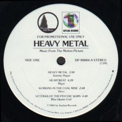 Heavy Metal - Music From The Motion Picture - 1981 US Promotional Issue 2LP