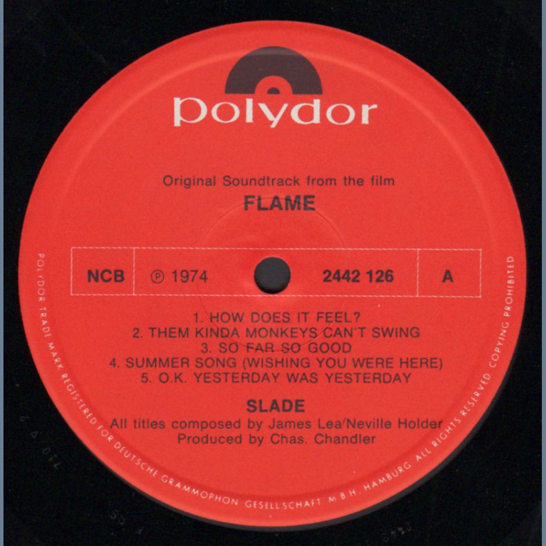 Slade In Flame - Original Scandinavian 10-track vinyl LP