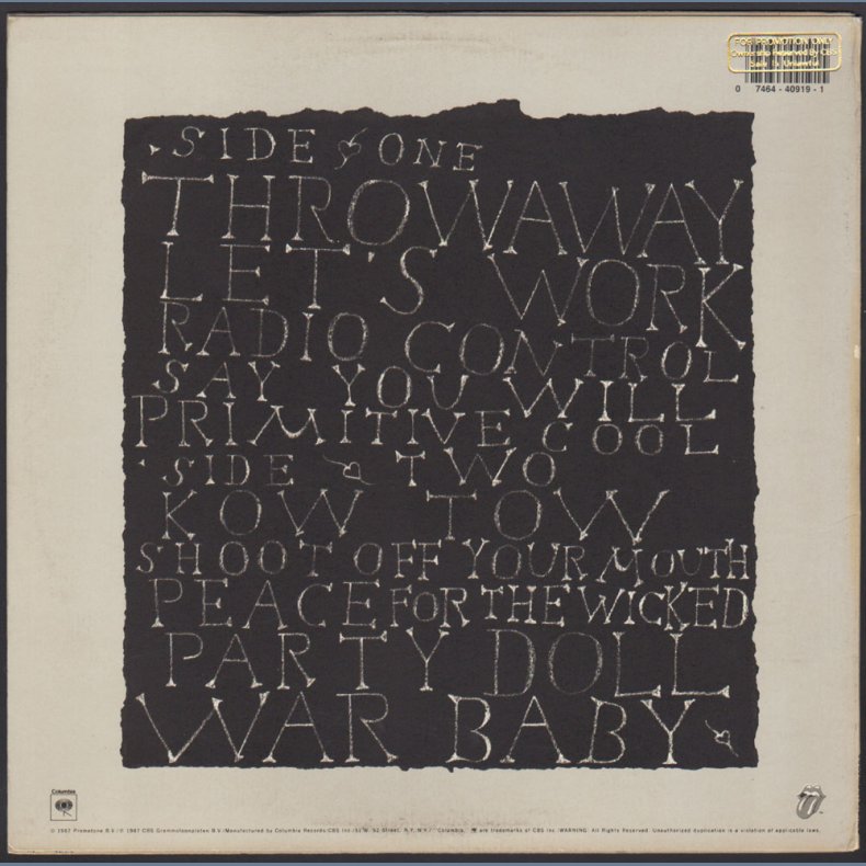 Primitive Cool - Original 1987 US 10-track LP