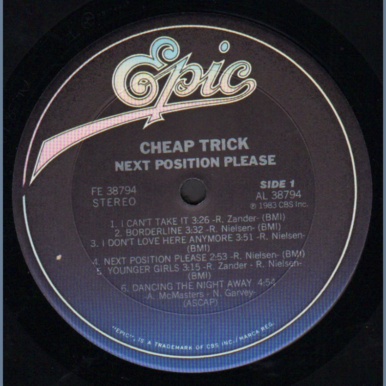 Next Position Please - Original 1983 US Epic label 12-track LP - Promotional Issue