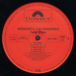Peepshow - Original 1988 German Polydor 10-track label LP