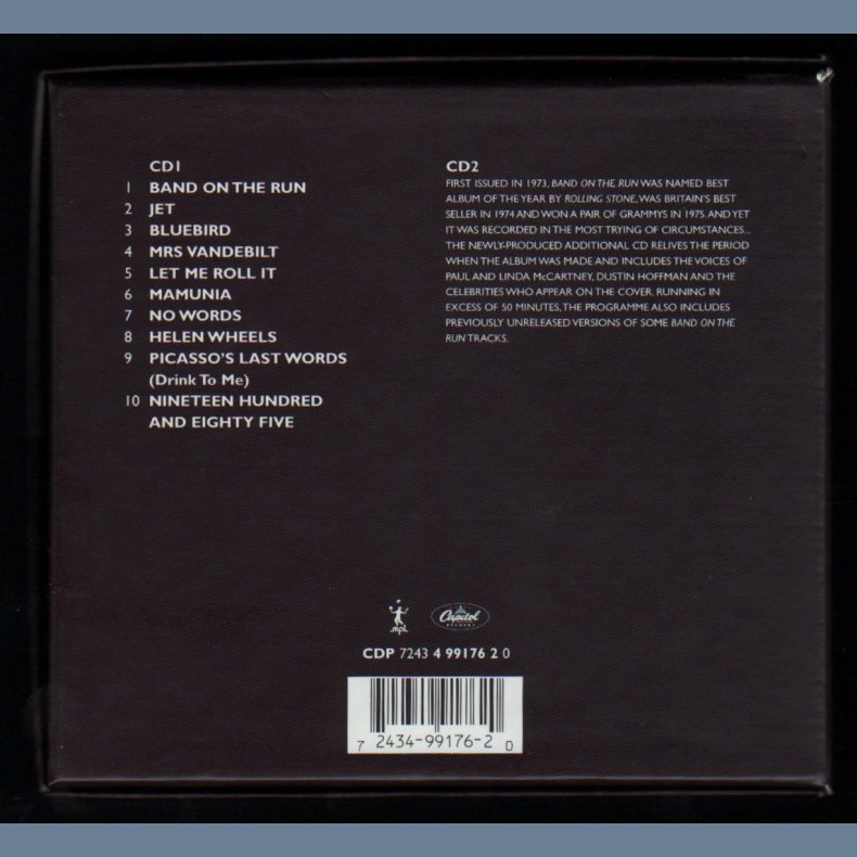 Band On The Run - 1999 US Capitol 25th Anniversary Edition 2CD Set