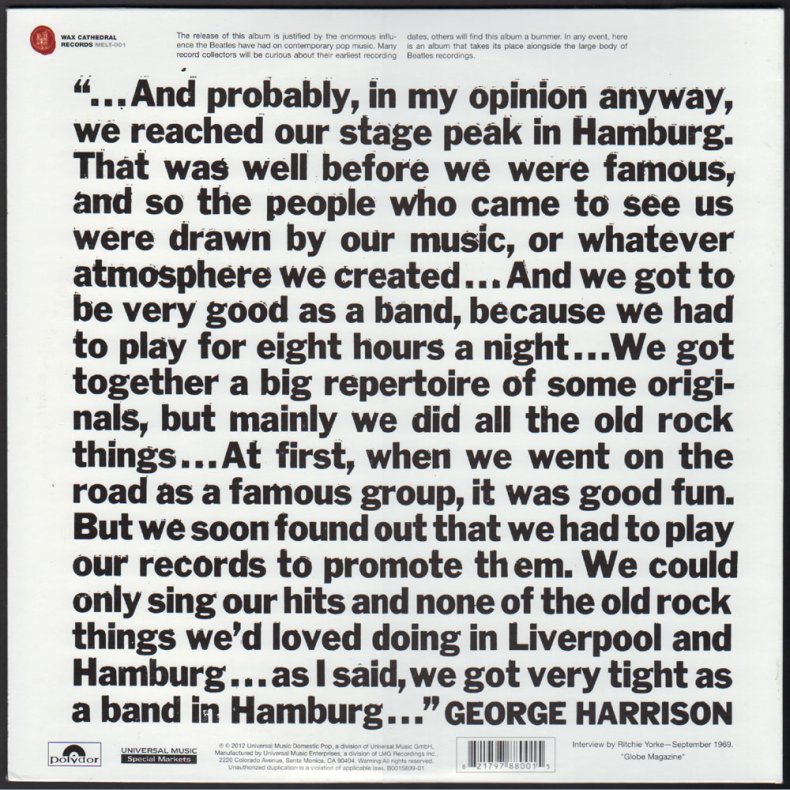 In Te Beginning - 2012 US Wax Cathedral 12-track LP