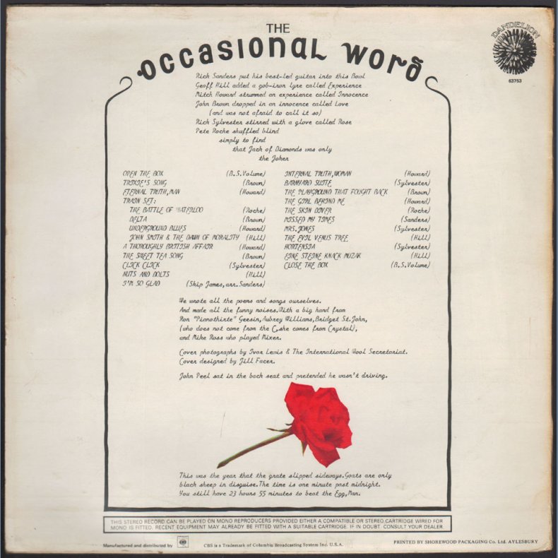 The Year Of The Great Leap Sideways - Original 1969 UK Dandelion label 14-track Vinyl LP