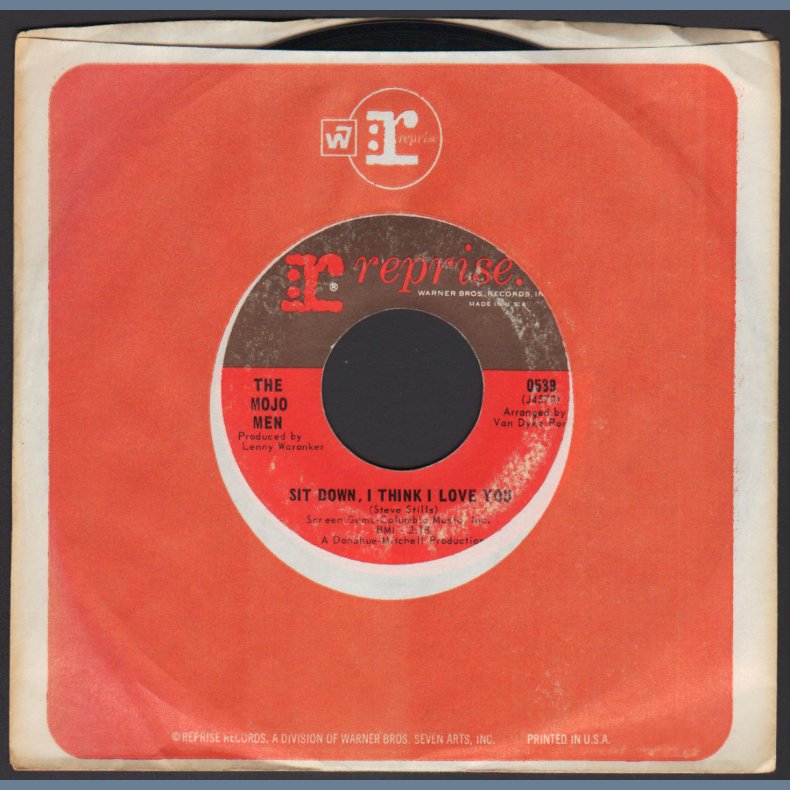 Sit Down, I Think I Love You b/w Don't Leave Me Crying Like Before - Original 1967 US 2-track 7" Sin