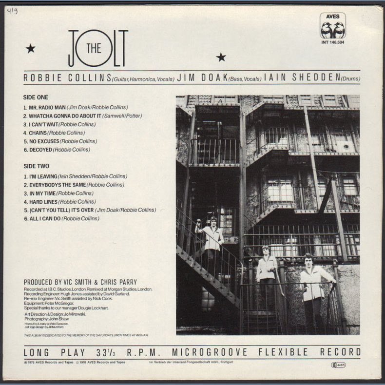 The Jolt - Original 1978 German Aves label 12-track vinyl LP