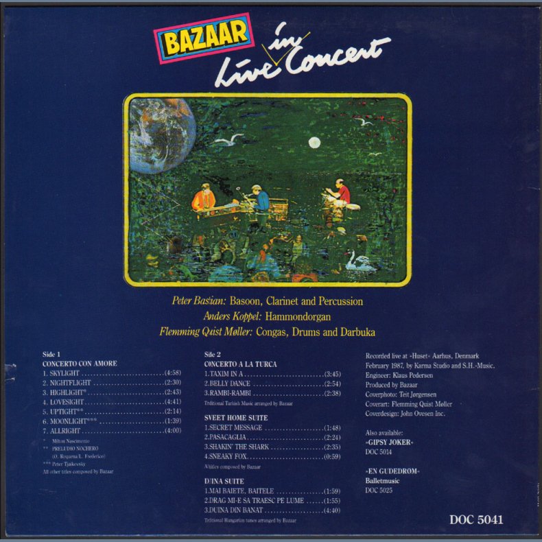 Live In Concert - Original 1987 Danish Olufsen label 