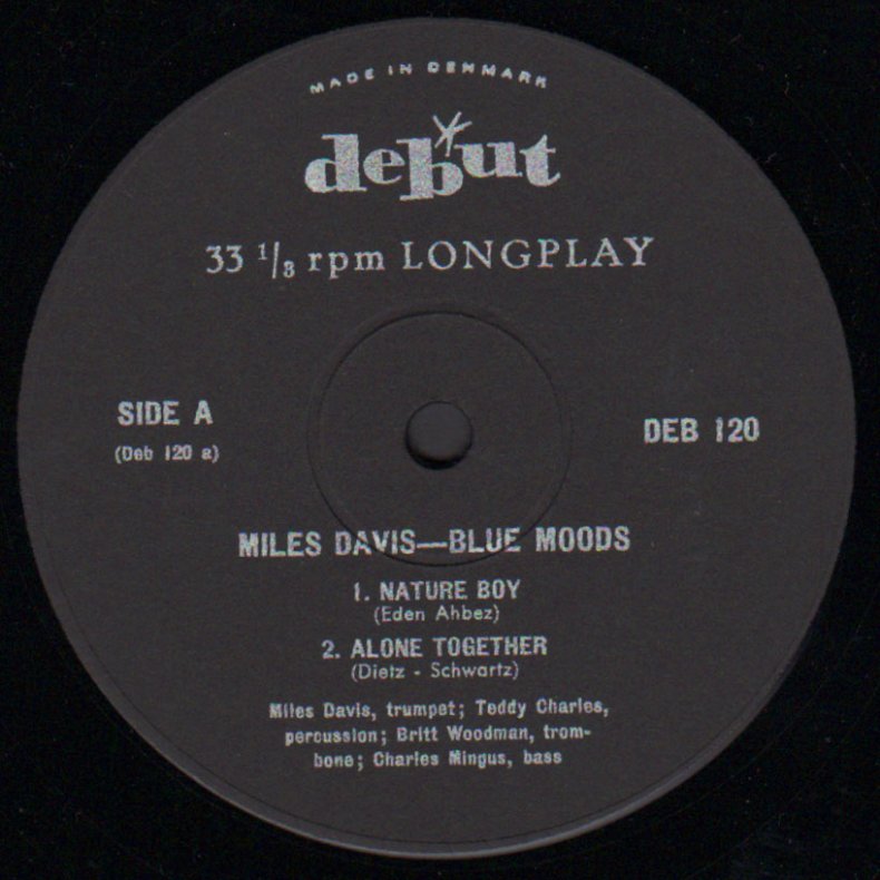 Blue Moods - Original 1960 Danish Debut label 4-track LP