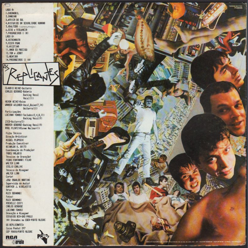 Historias De Sexo &amp; Violencia - 1987 Brazilian 14-track LP