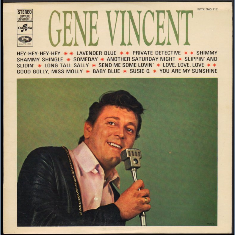 Gene Vincent  - Mid-late 1960ies French Columbia label 14-track 2nd issue Stereo LP