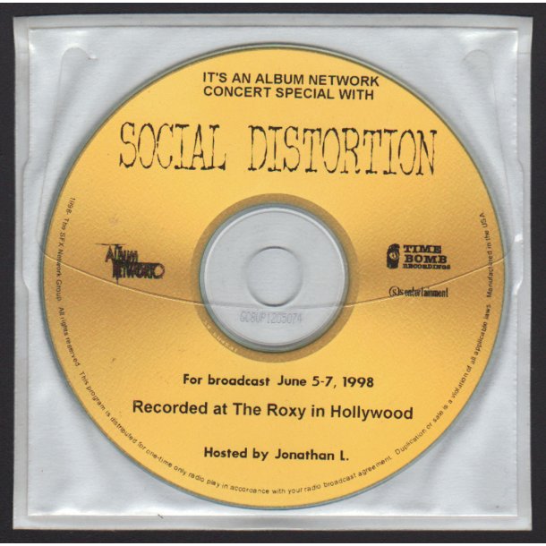 Album Network Presents - Social Distortion - Promotional Issue 