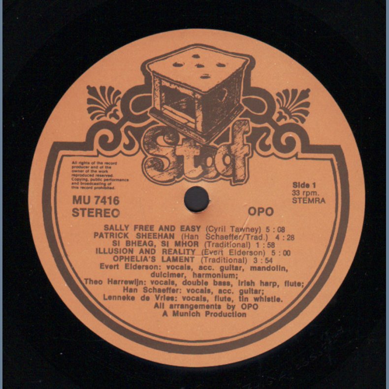 Fallen Asleep Just Like Papa - 1975 Dutch Stoof Label 12-track LP