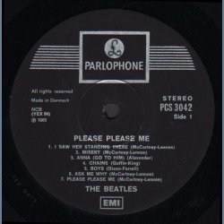Please Please Me - 1969 Danish Parlophone Label Stereo 4th Pressing LP
