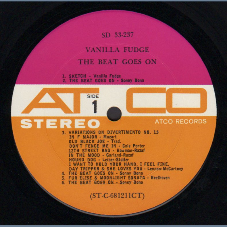 The Beat Goes On - Original 1968 US 11-track Stereo vinyl LP - Tan &amp; Purple labels