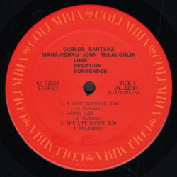 Love Devotion Surrender - 1973 US Columbia label 5-track LP