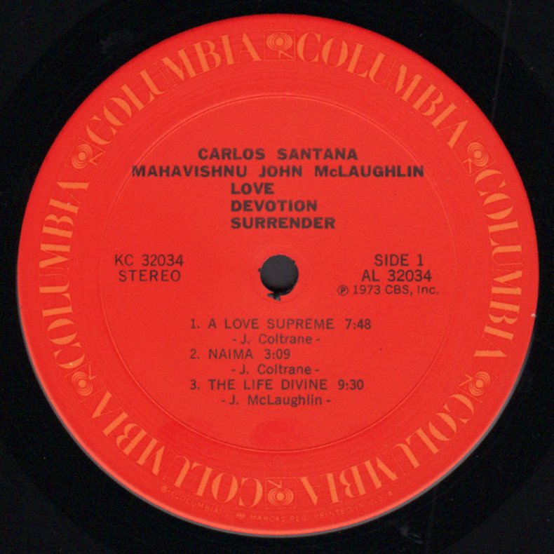 Love Devotion Surrender - 1973 US Columbia label 5-track LP