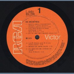 Os Incriveis - Original 1970 Brazilian 10-track Stereo LP