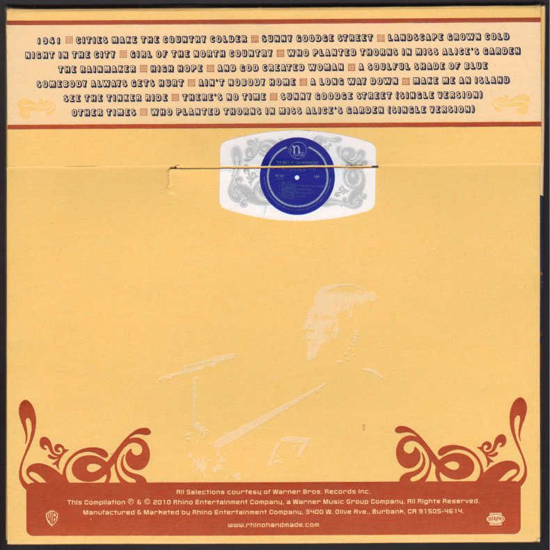 Sunny Goodge Street: The Warner Bros. Recordings - 2012 Rhino Handmade label 20-track CD